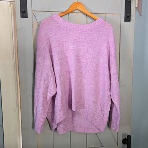Old Navy Women's Light Purple Crew Neck Sweater